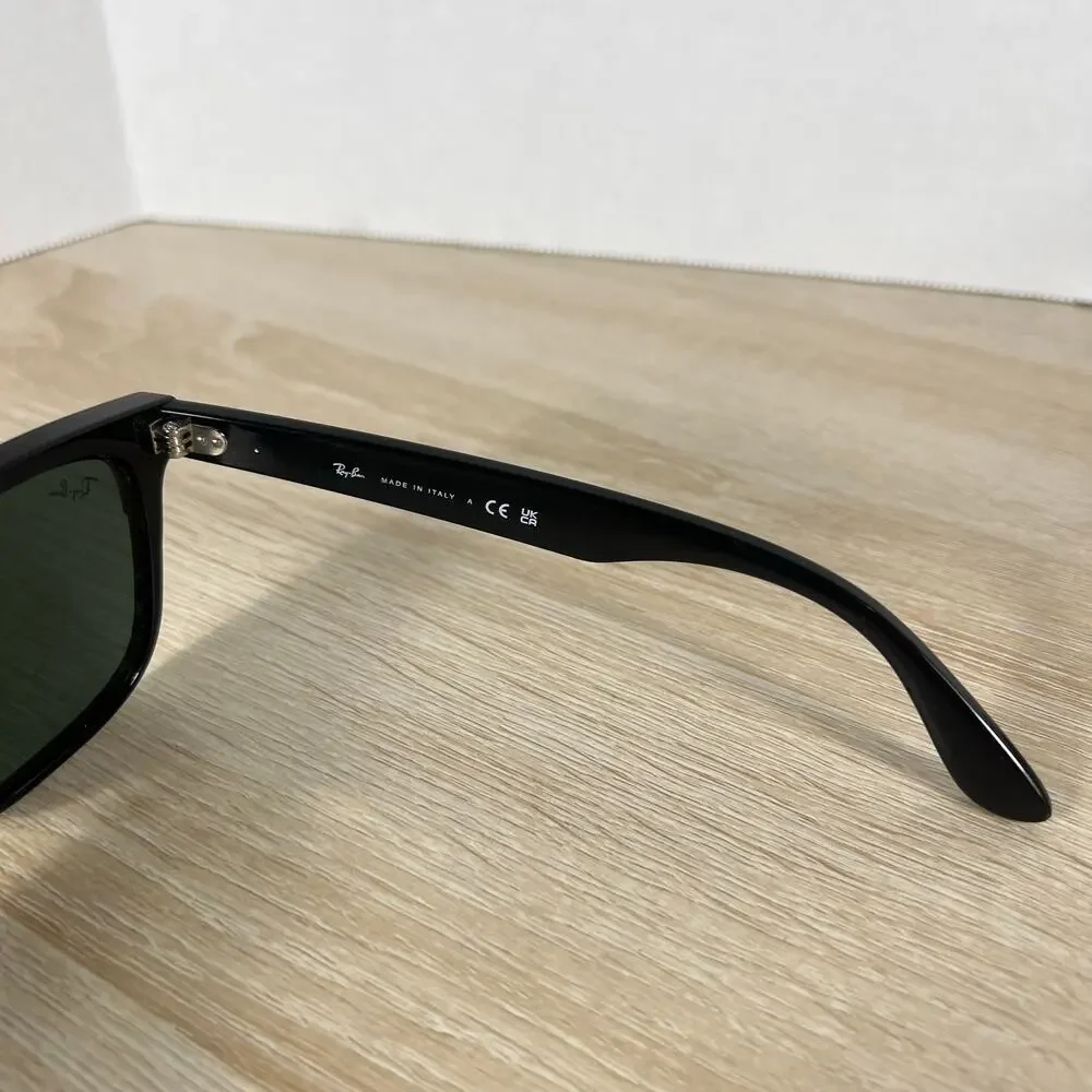 Ray-Ban RB4487-F Steve 6629/71 Sunglasses Polished Black 54-18-145 Italy